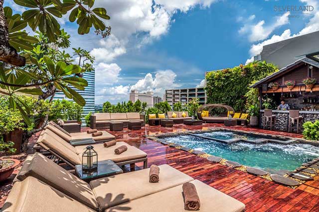 Bể Jacuzzi trên sân thượng là một trong những nơi yêu thích ở Kèo nhà cái world cup châu âu bể jacuzzi