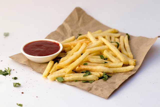 ketchup dung voi thuc an nhanh