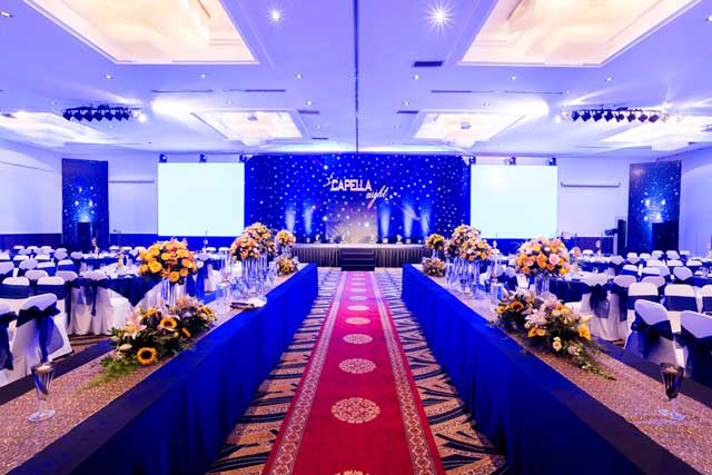 Khu vực sảnh tiệc sang trọng của Capella Park View sảng tiệc sang trọng