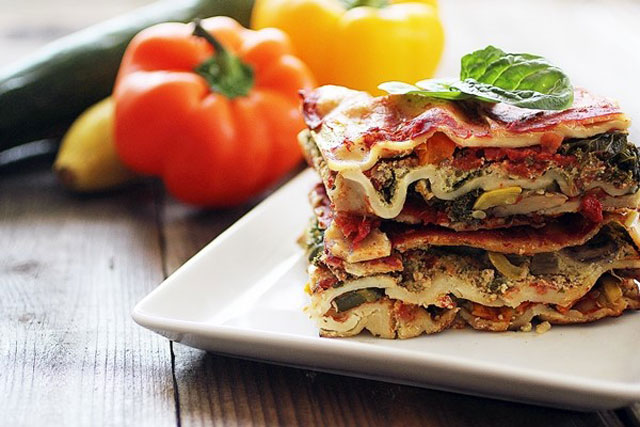 Lasagna làm từ mì gợn sóng bắt mắt, cuốn hút Lasagna làm từ mì