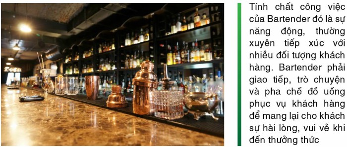 Tính chất công việc của Bartender tinh chat cong viec cua bartender