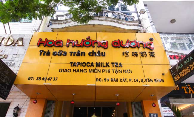 Trà sữa Hoa Hướng Dương tra sua hoa huong duong