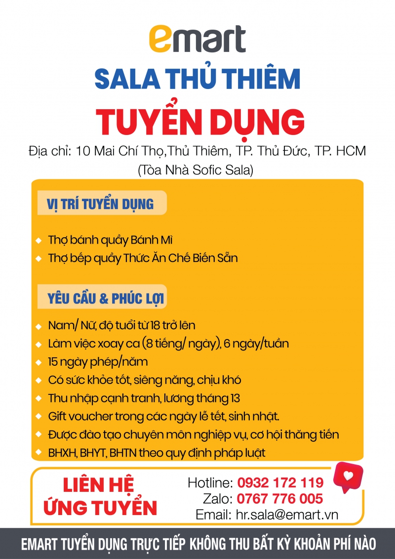 CÔNG TY TNHH THISO RETAIL - SIÊU THỊ EMART SALA THỦ THIÊM